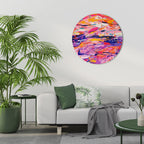 EXPRESSIVE ECHOES Quadro Redondo Decorativo