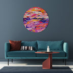 EXPRESSIVE ECHOES Quadro Redondo Decorativo