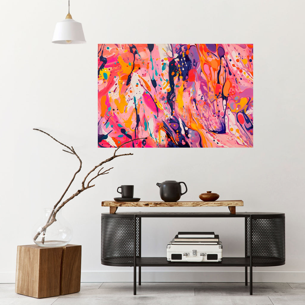 EXPRESSIVE ECHOES Poster Horizontal Autocolante