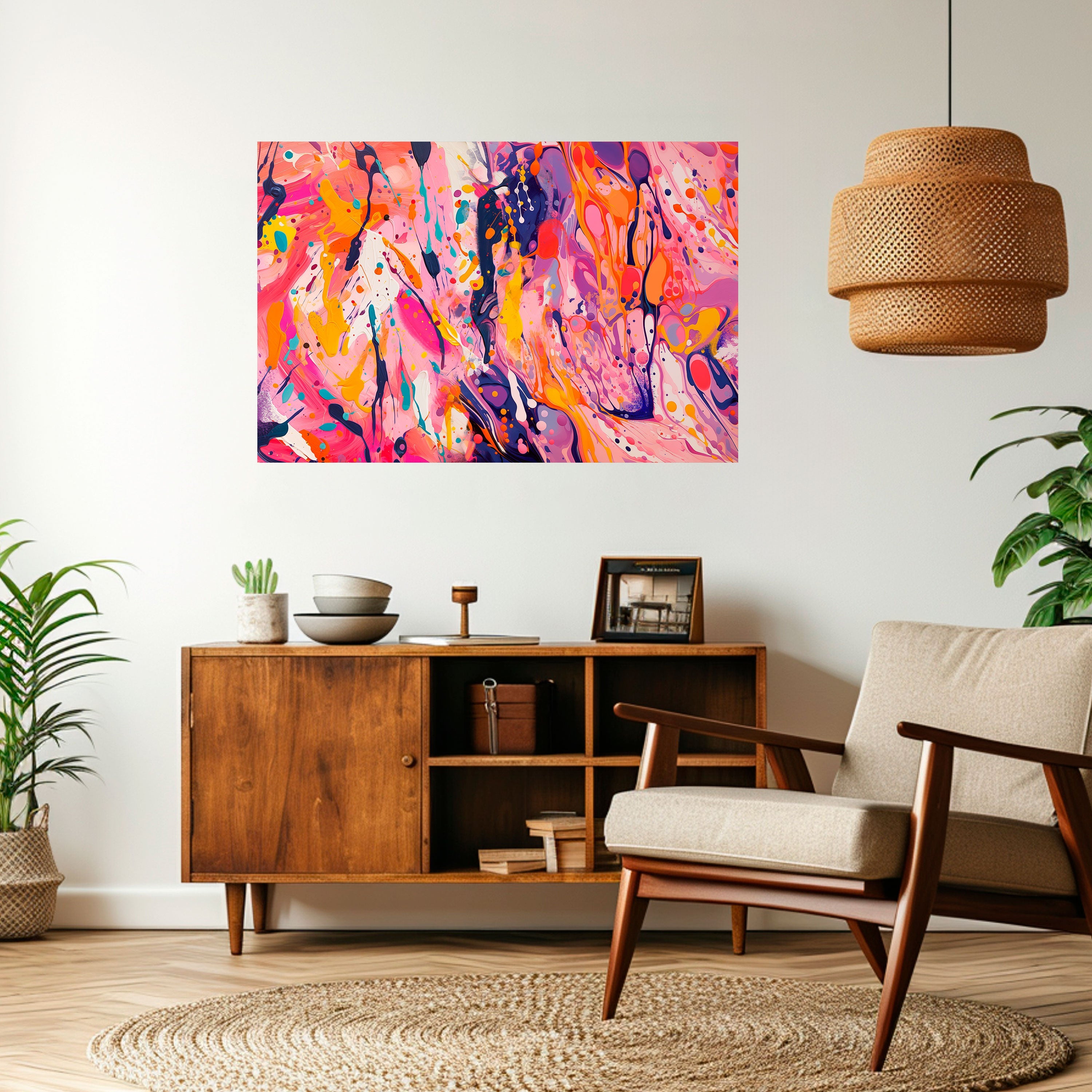 EXPRESSIVE ECHOES Poster Horizontal Autocolante