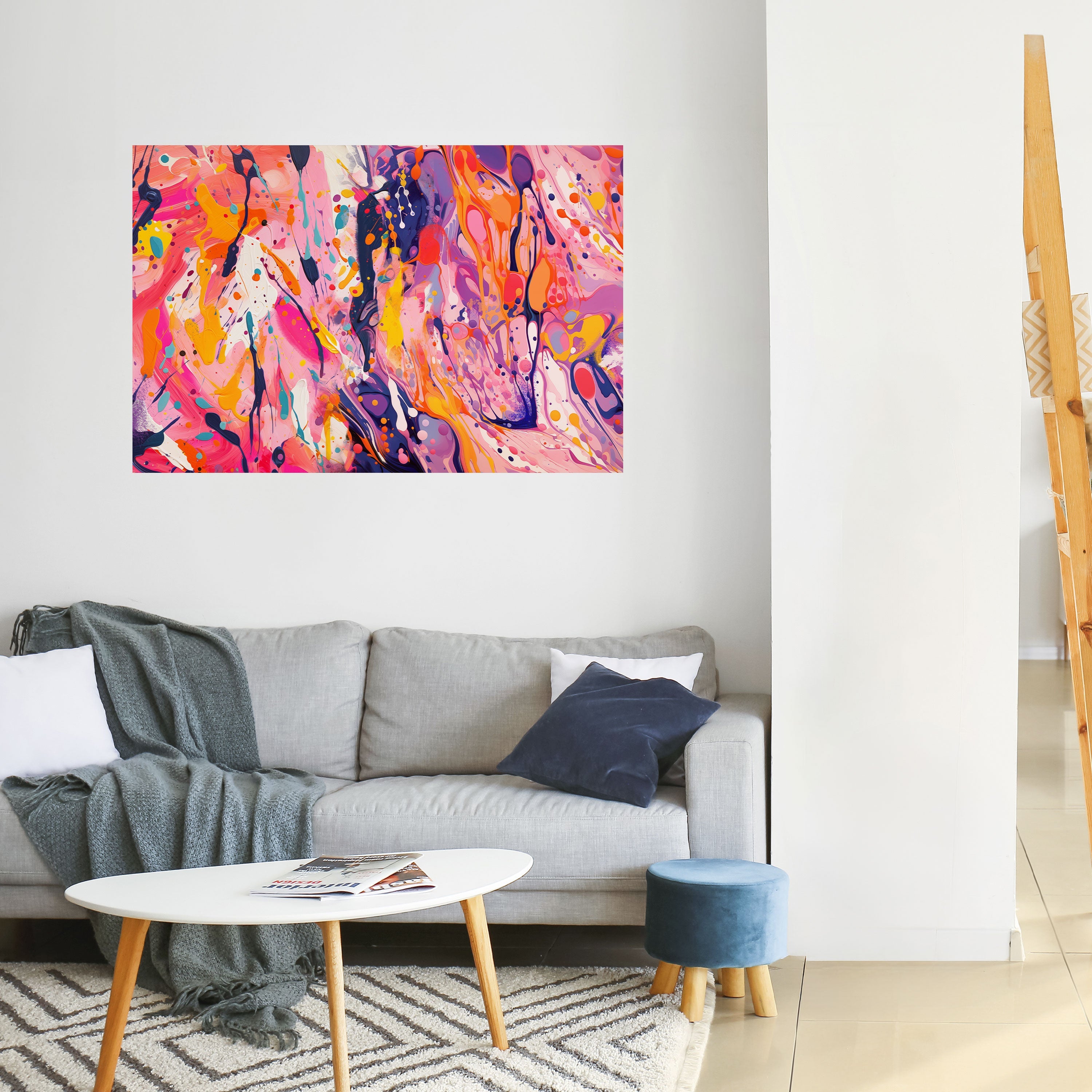 EXPRESSIVE ECHOES Poster Horizontal Autocolante