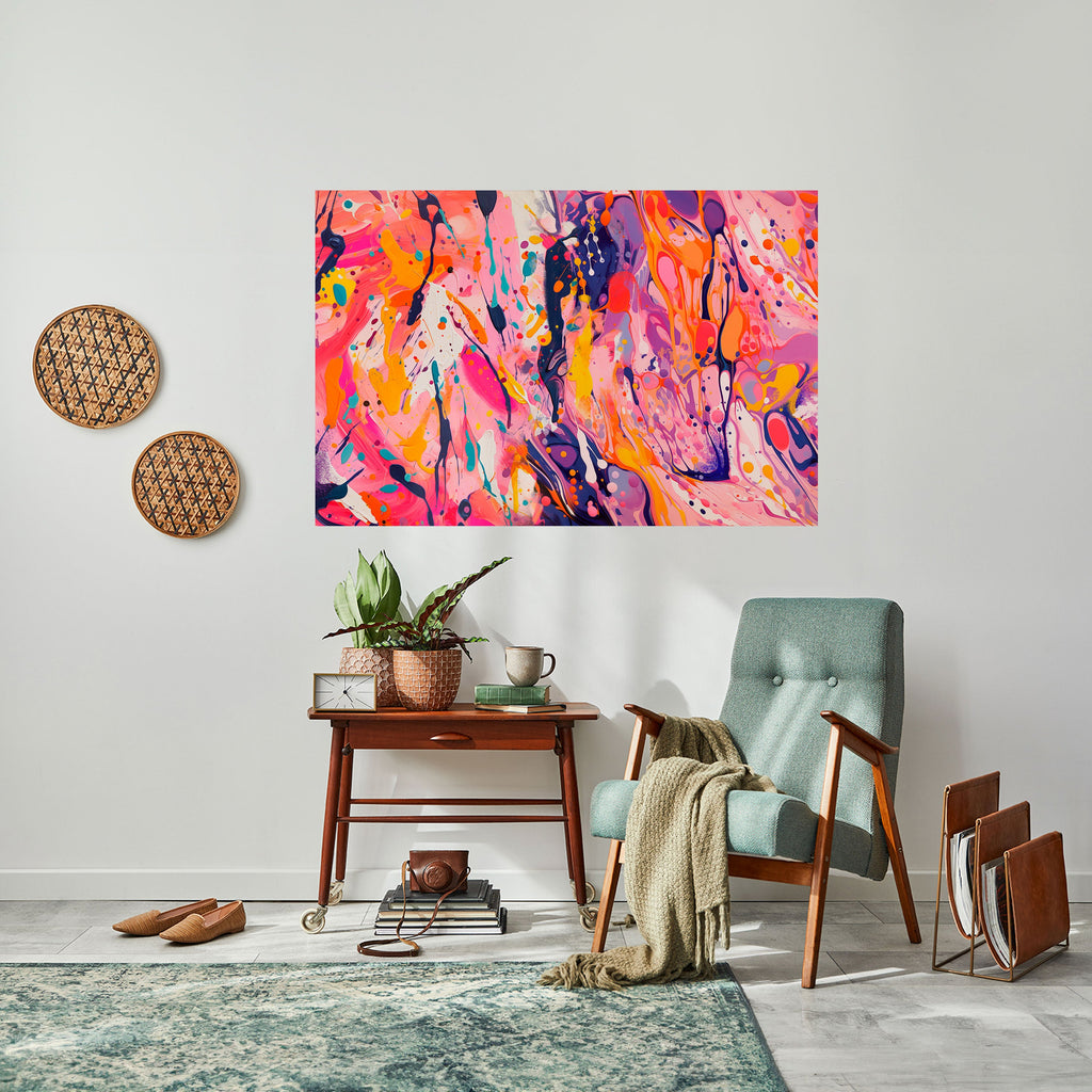 EXPRESSIVE ECHOES Poster Horizontal Autocolante