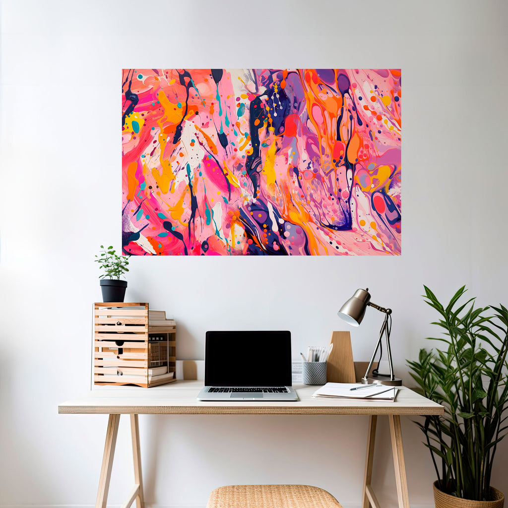 EXPRESSIVE ECHOES Poster Horizontal Autocolante