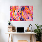 EXPRESSIVE ECHOES Poster Horizontal Autocolante