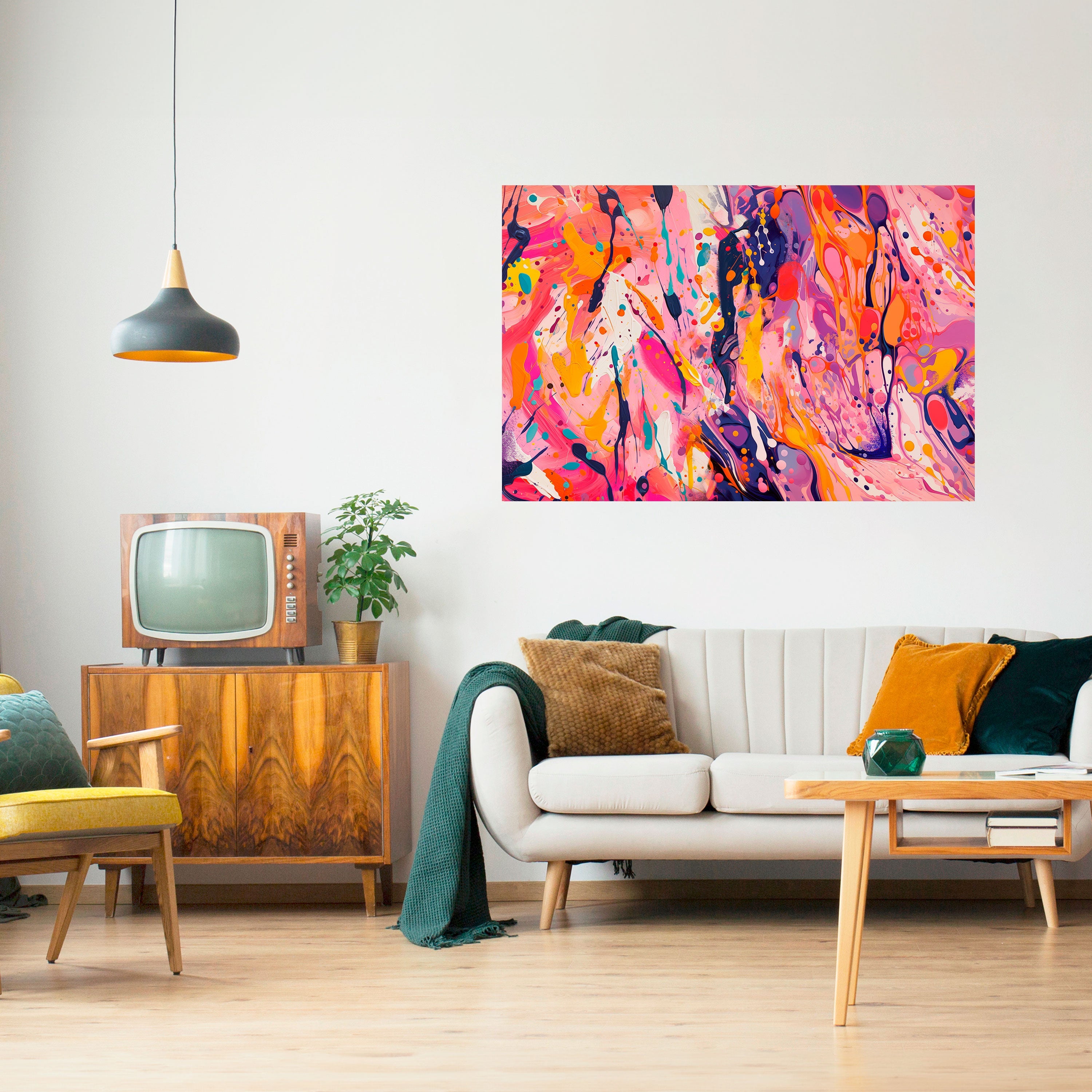 EXPRESSIVE ECHOES Poster Horizontal Autocolante