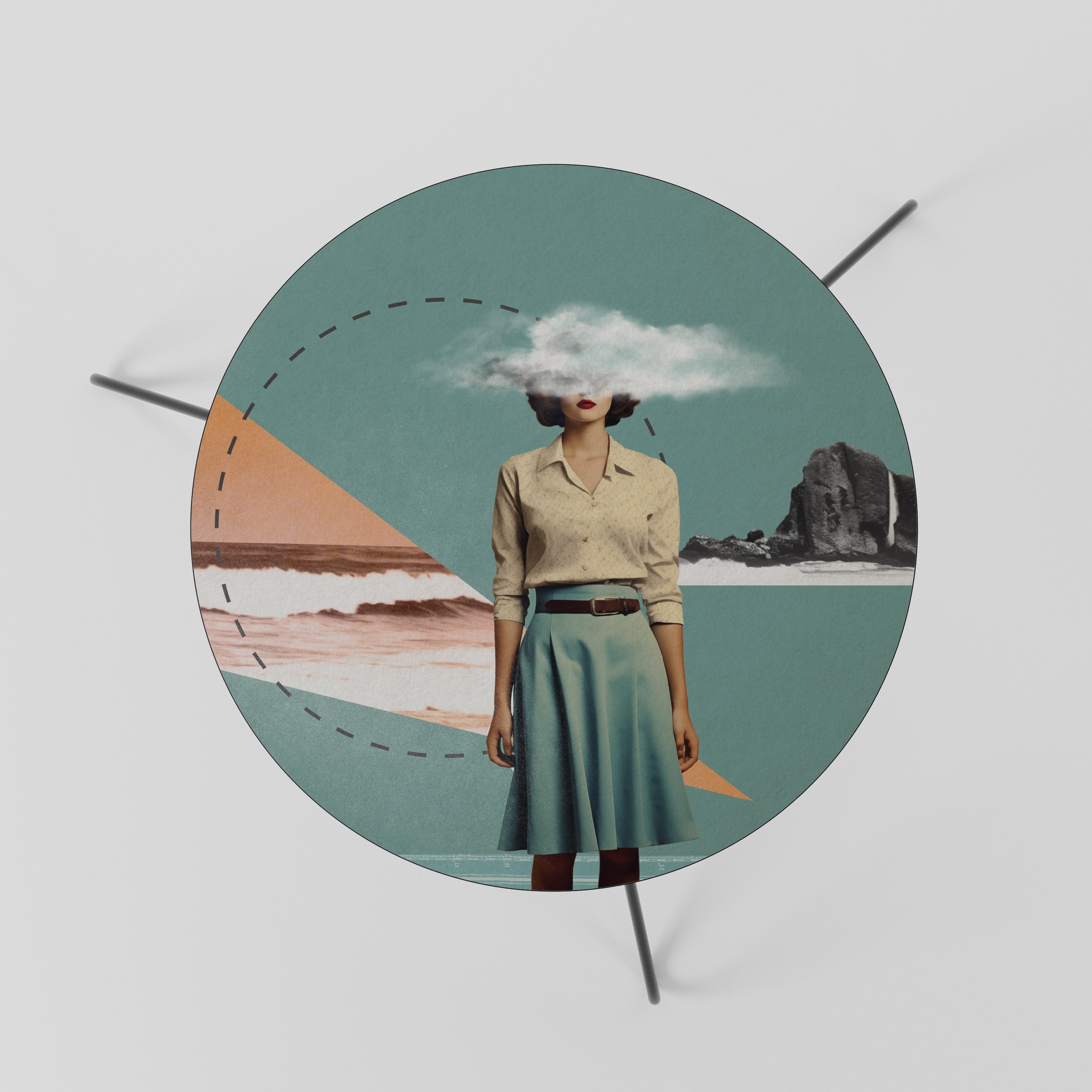 RETRO RESONANCE Mesa de Centro 60