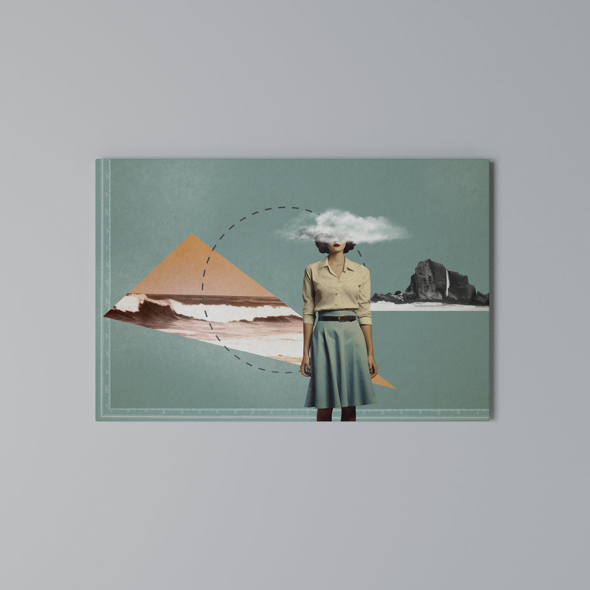 RETRO RESONANCE Horizontal Canvas Print
