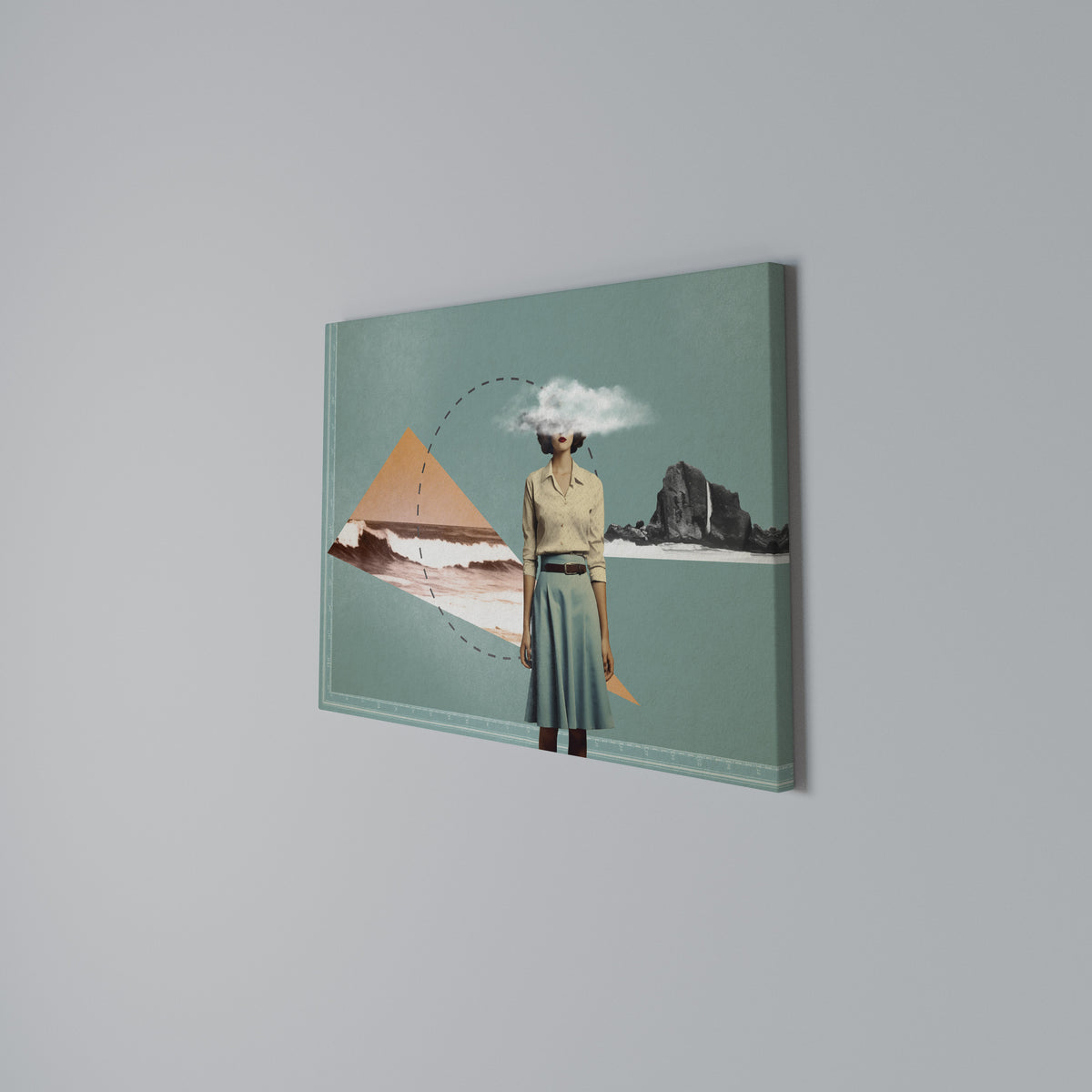 RETRO RESONANCE Horizontal Canvas Print