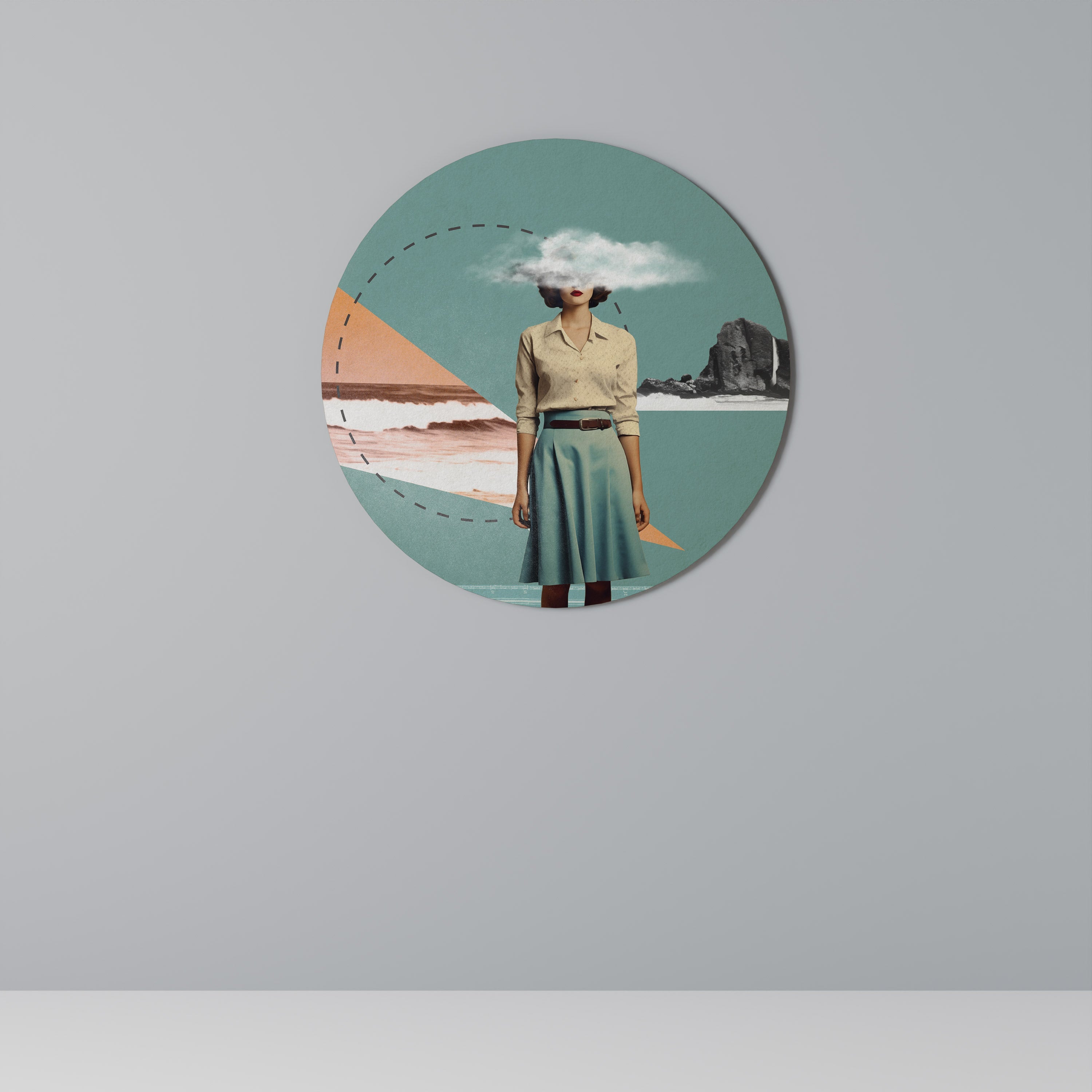 RETRO RESONANCE Quadro Redondo Decorativo