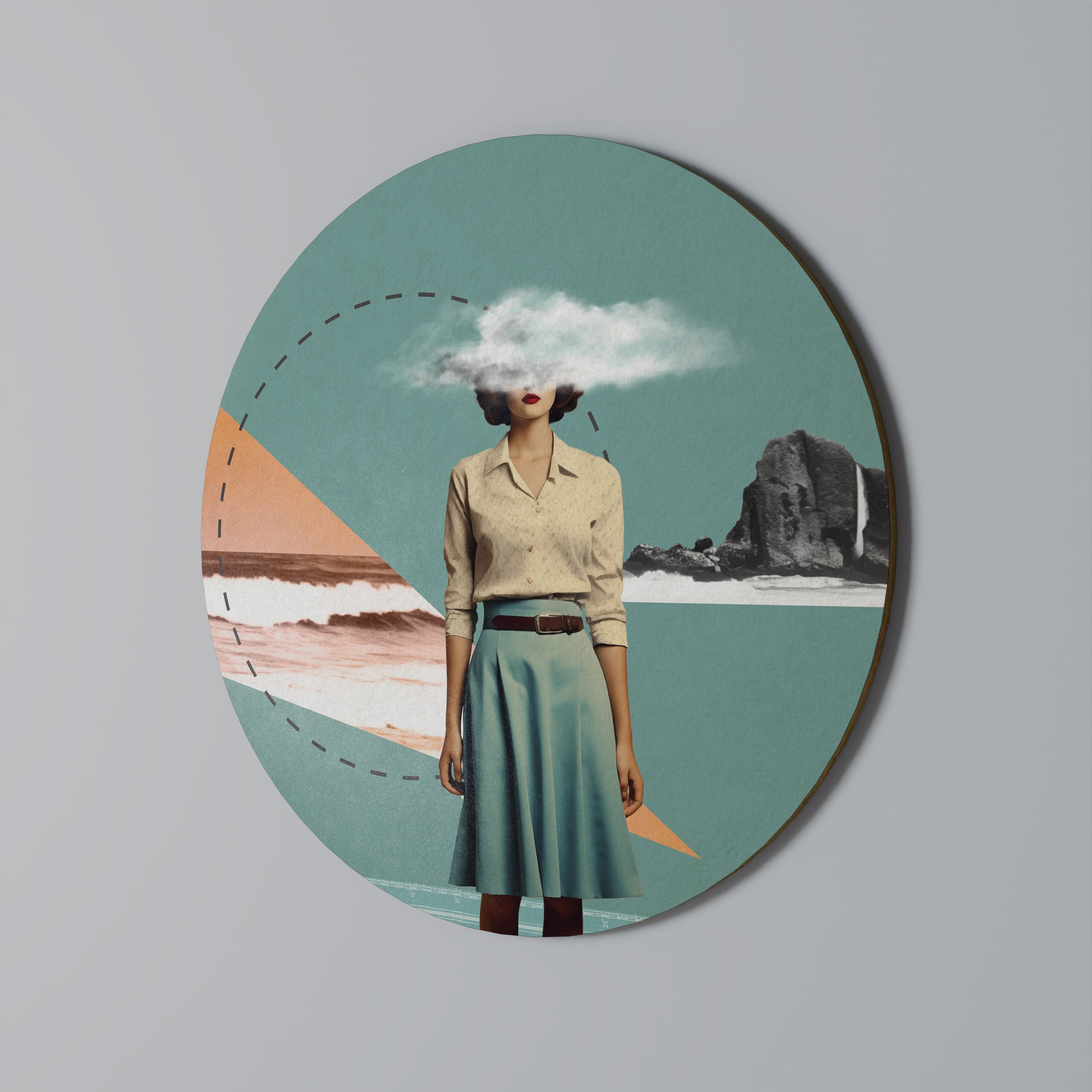 RETRO RESONANCE Quadro Redondo Decorativo