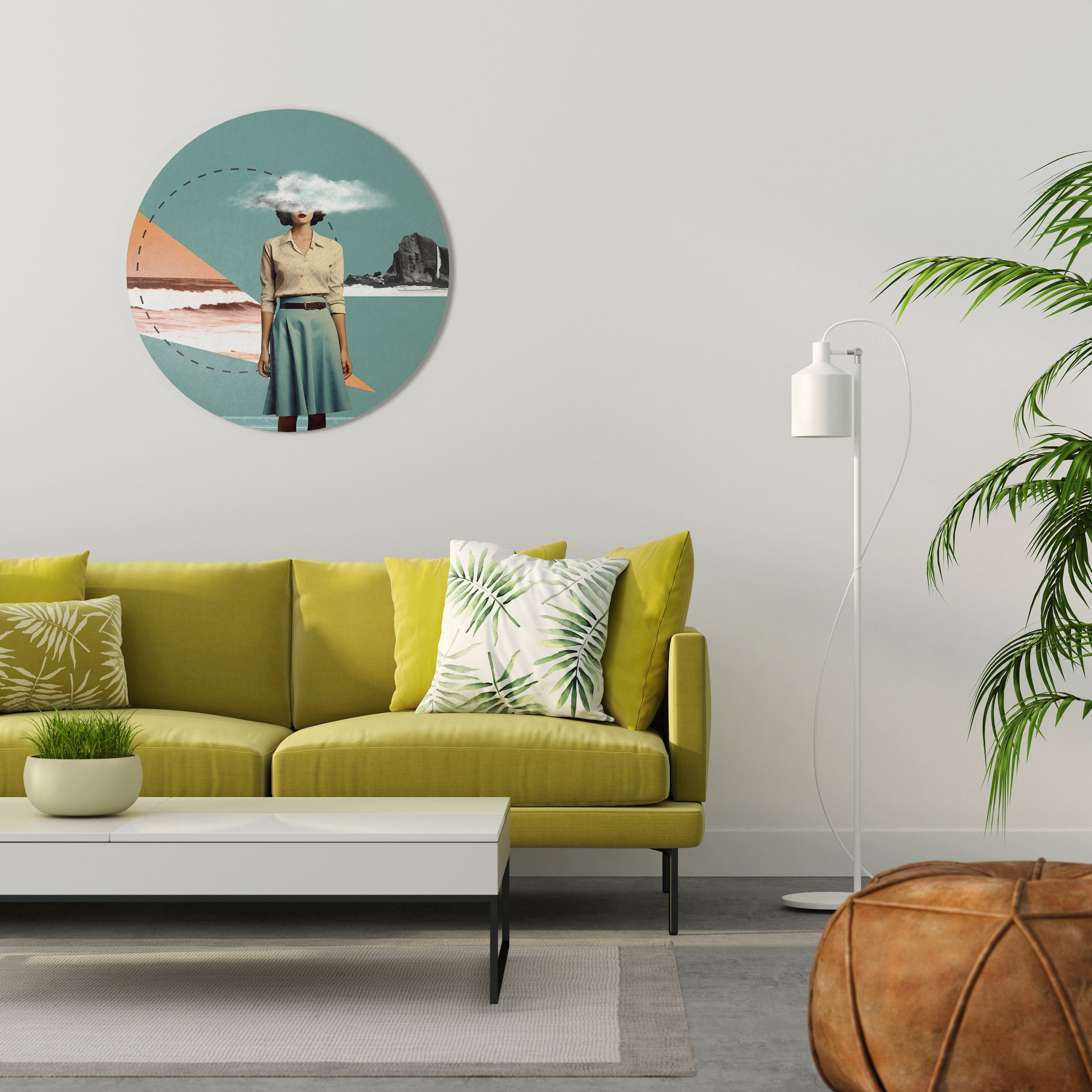 RETRO RESONANCE Quadro Redondo Decorativo