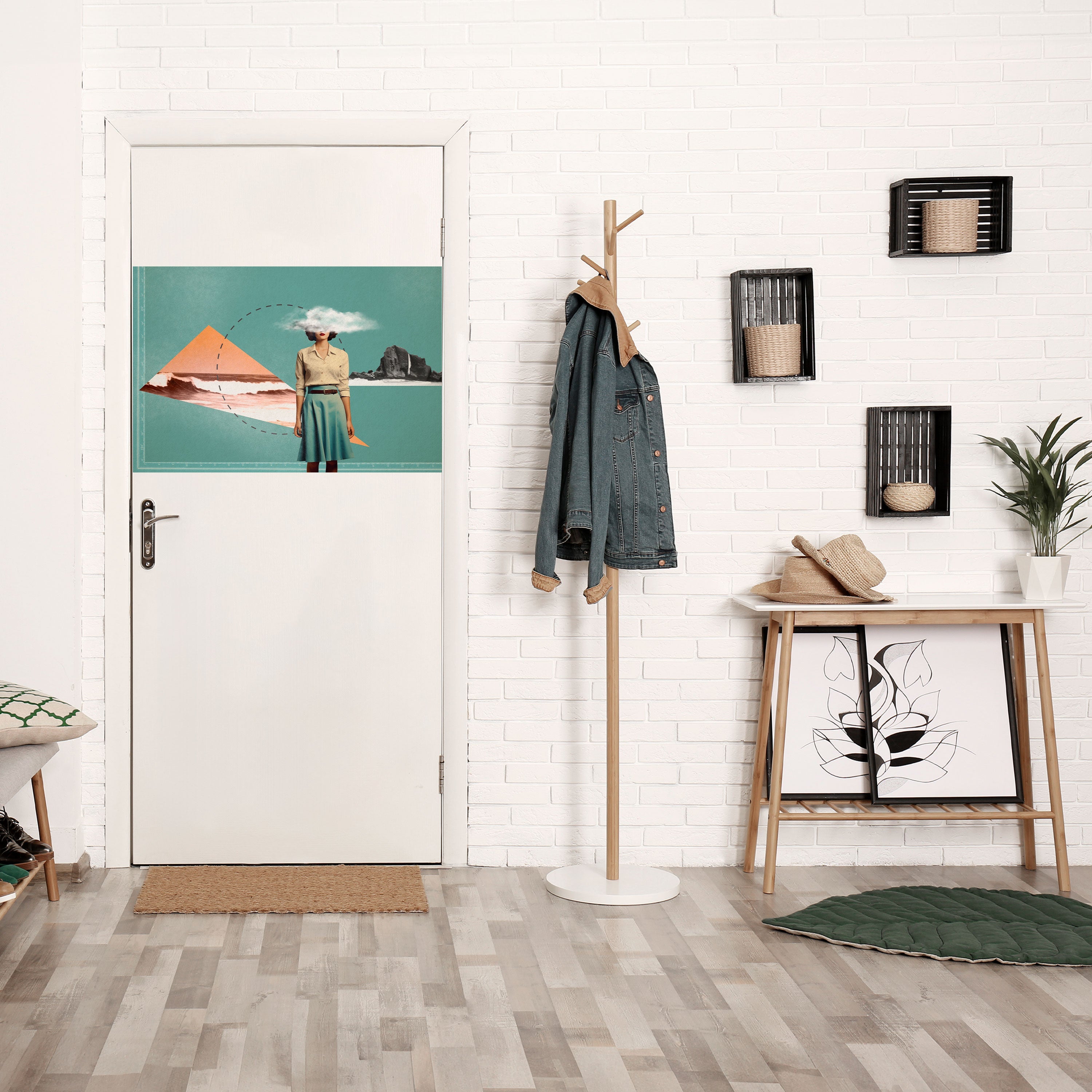 RETRO RESONANCE Poster Horizontal Autocolante