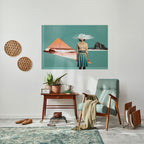 RETRO RESONANCE Poster Horizontal Autocolante