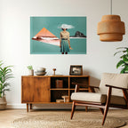 RETRO RESONANCE Poster Horizontal Autocolante