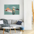 RETRO RESONANCE Poster Horizontal Autocolante