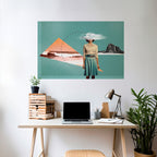 RETRO RESONANCE Poster Horizontal Autocolante