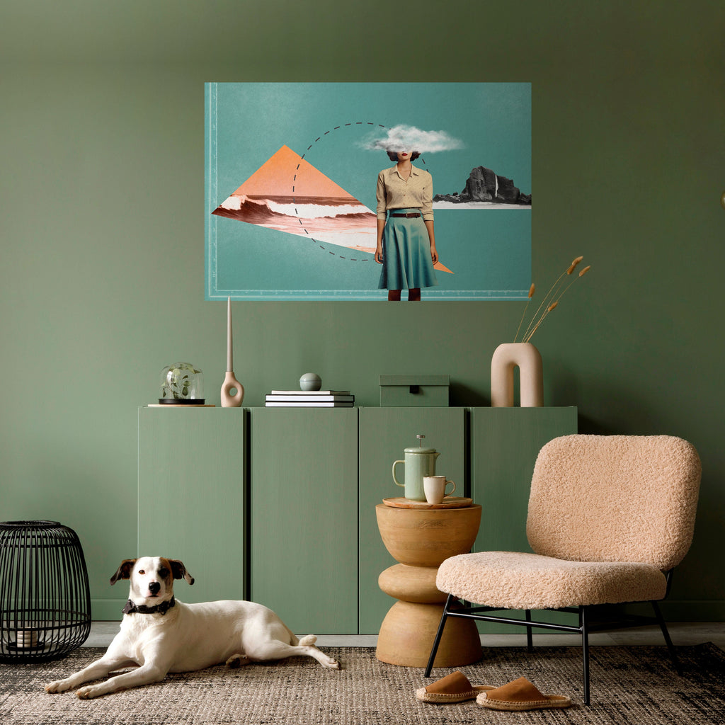 RETRO RESONANCE Poster Horizontal Autocolante