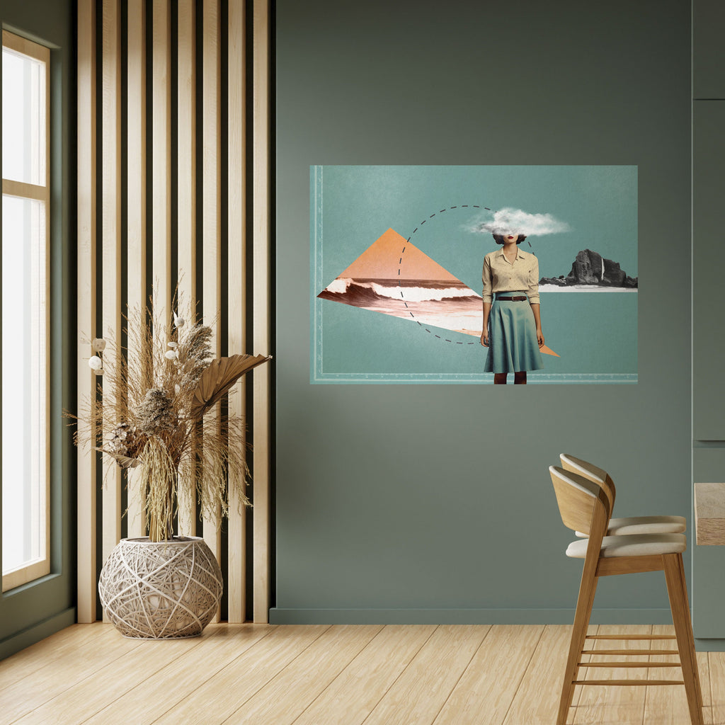 RETRO RESONANCE Poster Horizontal Autocolante