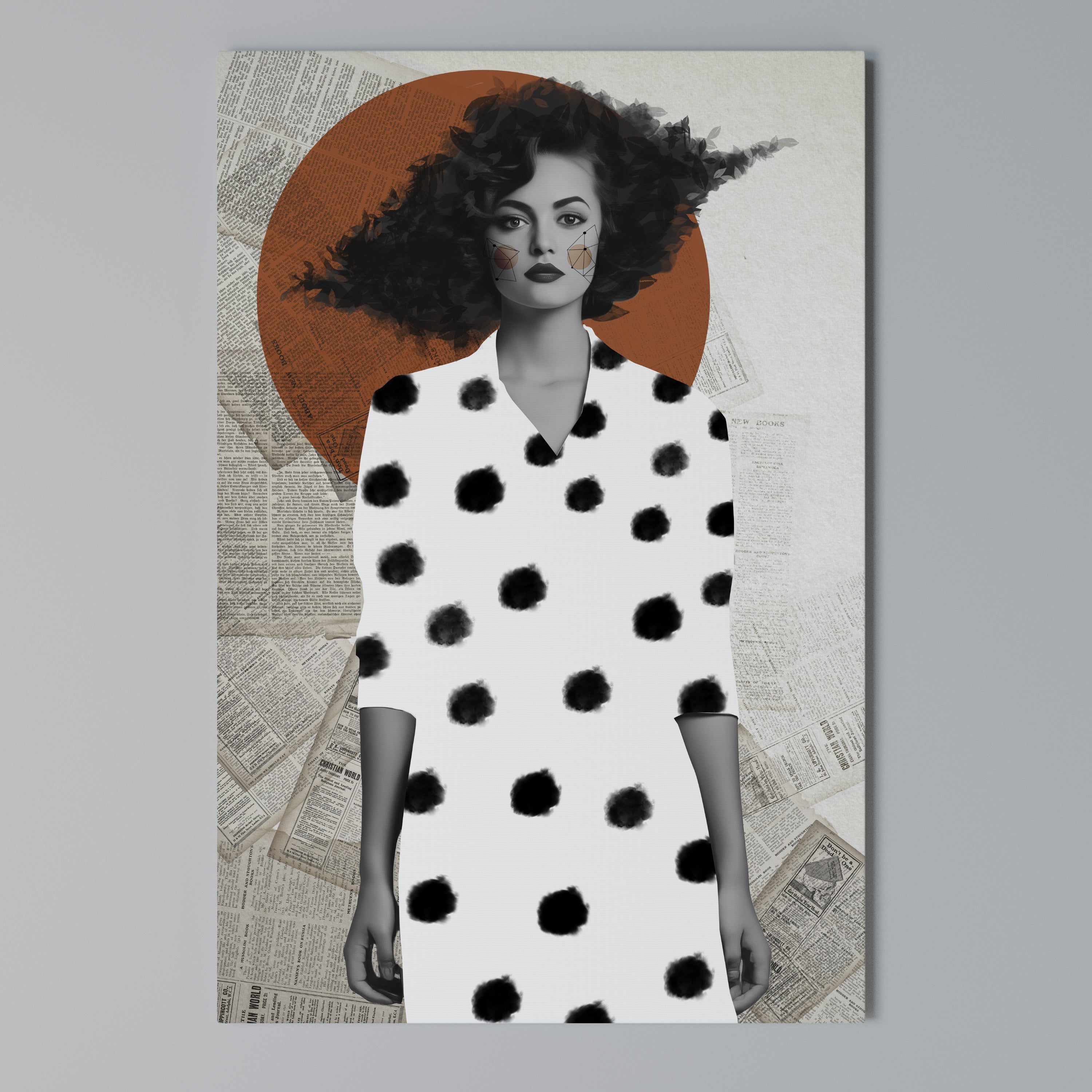 CLASSIC COOL DOTS Quadro em tela vertical