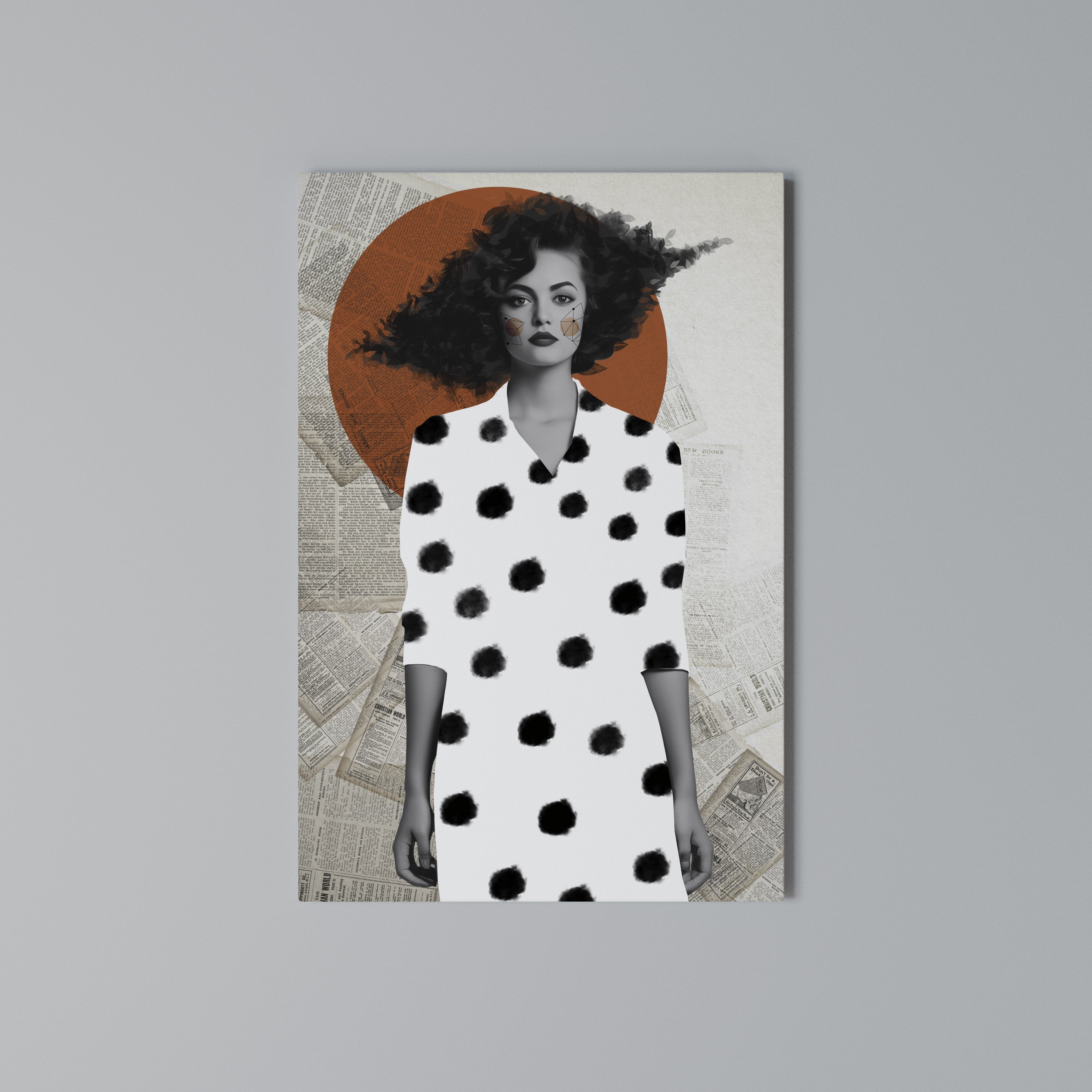 CLASSIC COOL DOTS Quadro em tela vertical