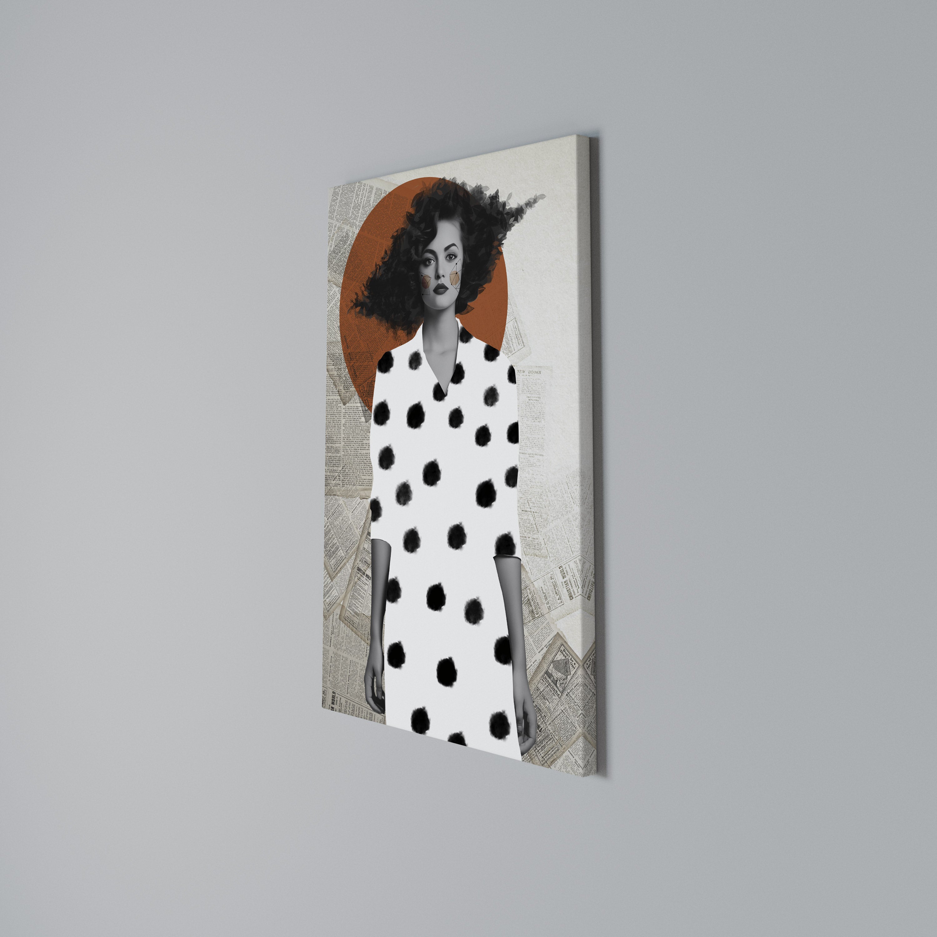 CLASSIC COOL DOTS Quadro em tela vertical