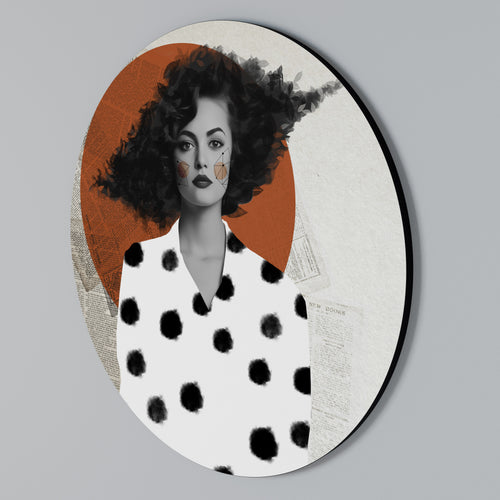 CLASSIC COOL DOTS Arte de Parede Redonda