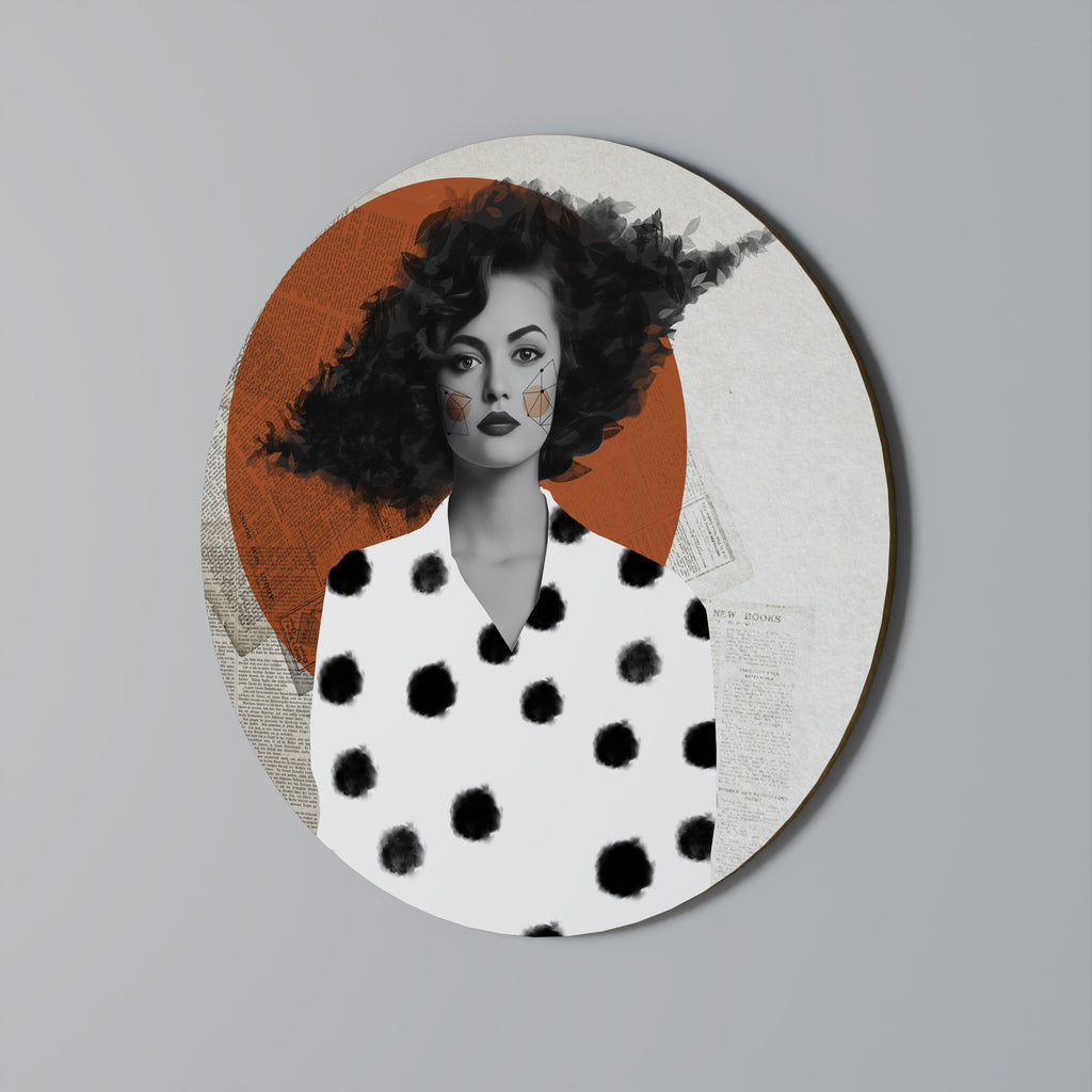 CLASSIC COOL DOTS Round Wall Art