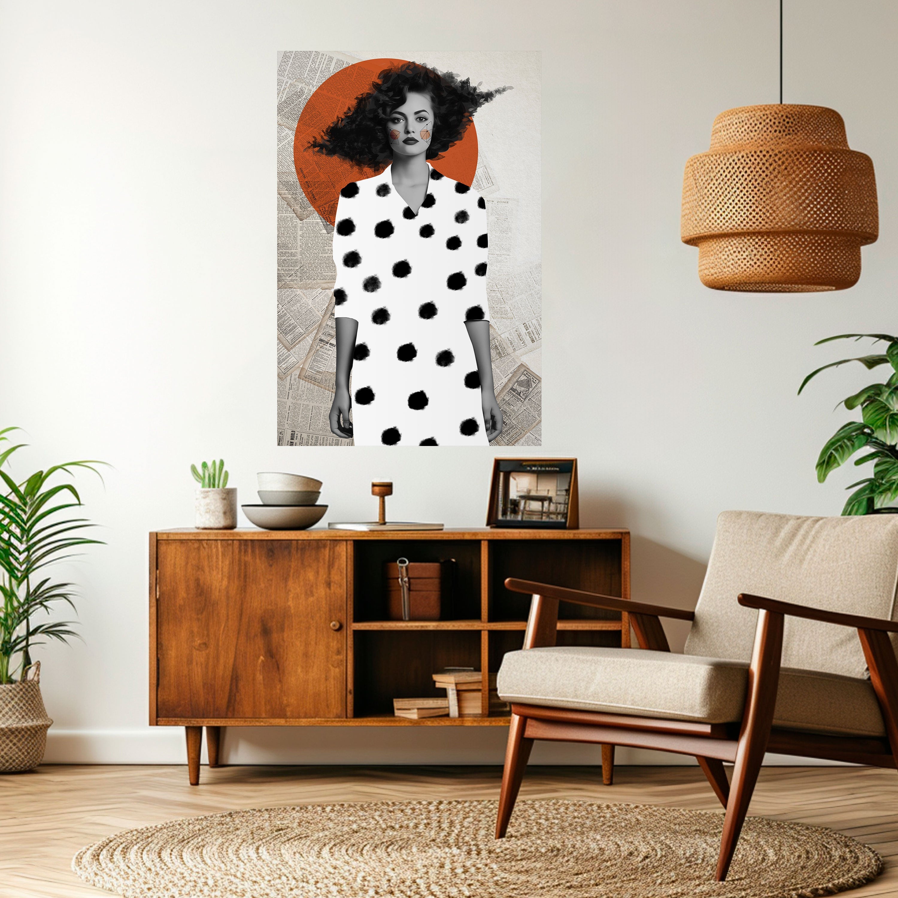 CLASSIC COOL DOTS Peel and Stick Vertical Poster