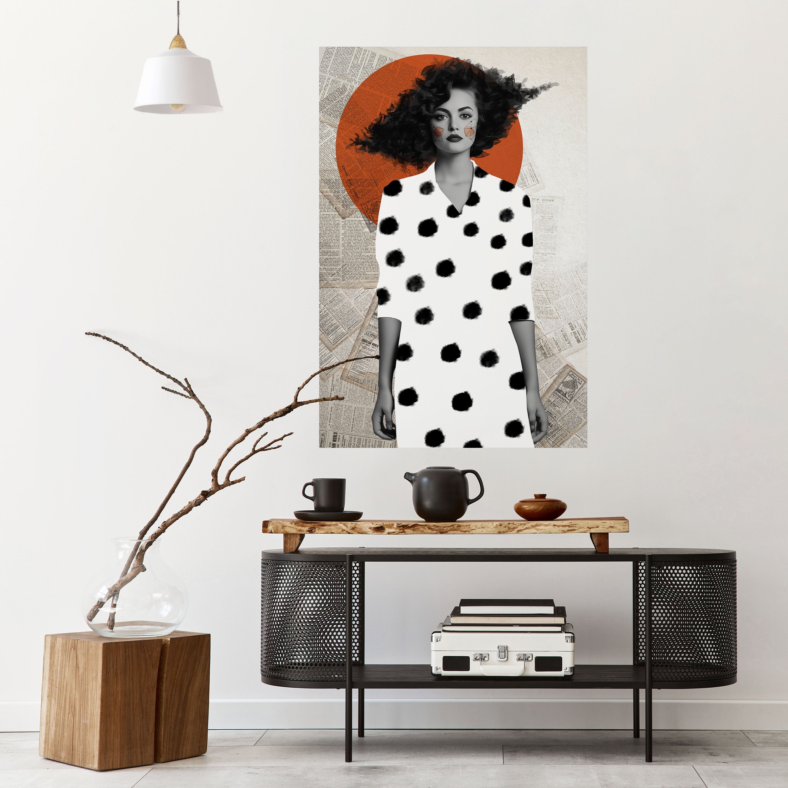 CLASSIC COOL DOTS Peel and Stick Vertical Poster