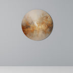 AMBER WHISPERS Quadro Redondo Decorativo