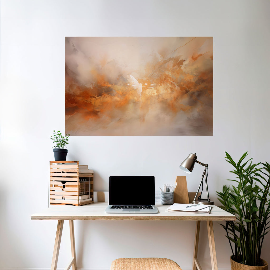 AMBER WHISPERS Poster Horizontal Autocolante