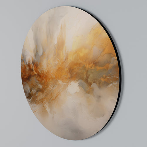 MOLTEN MELODIES Round Wall Art