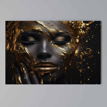 GOLDEN GODDESS Horizontal Canvas Print
