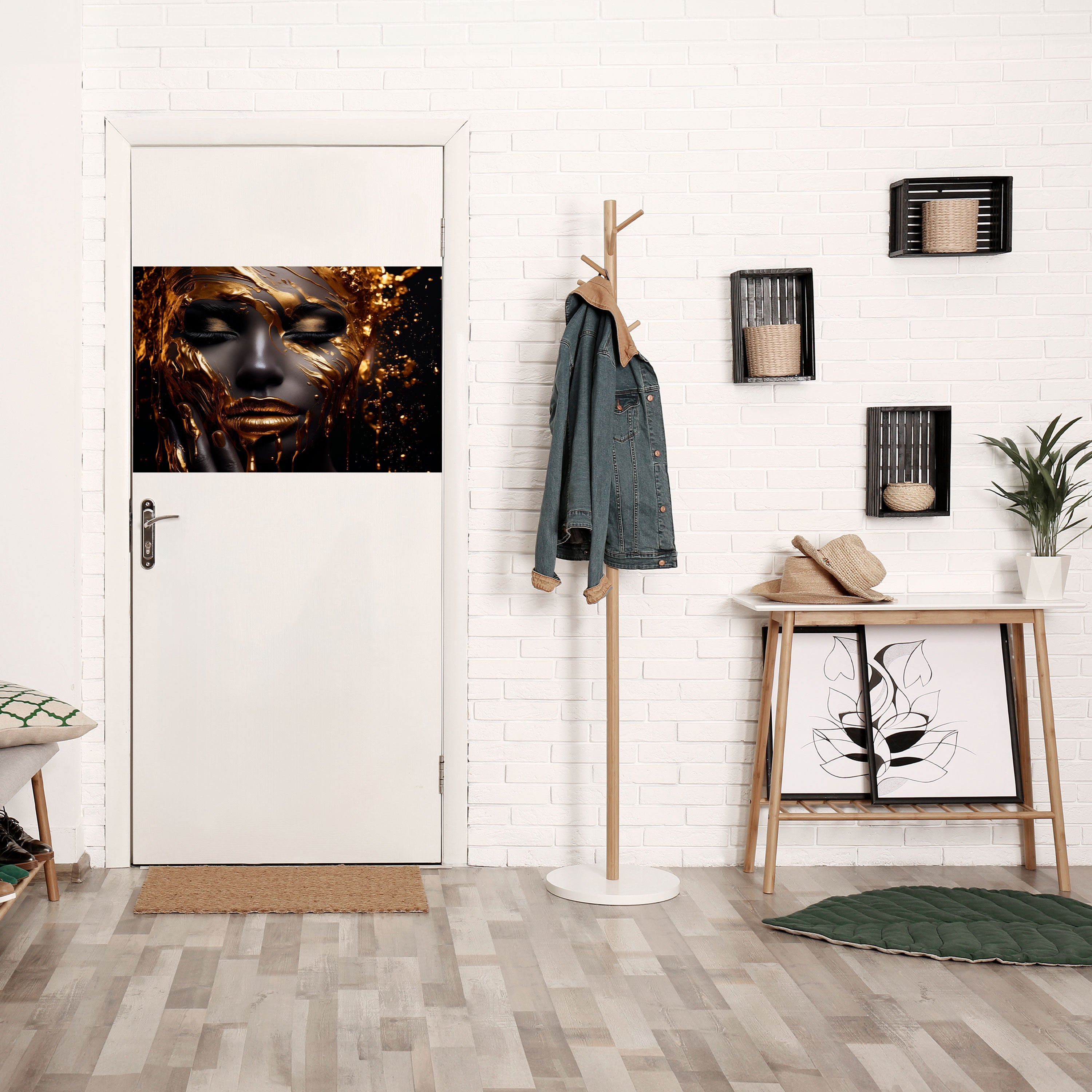 GOLDEN GODDESS Peel and Stick Horizontal Poster