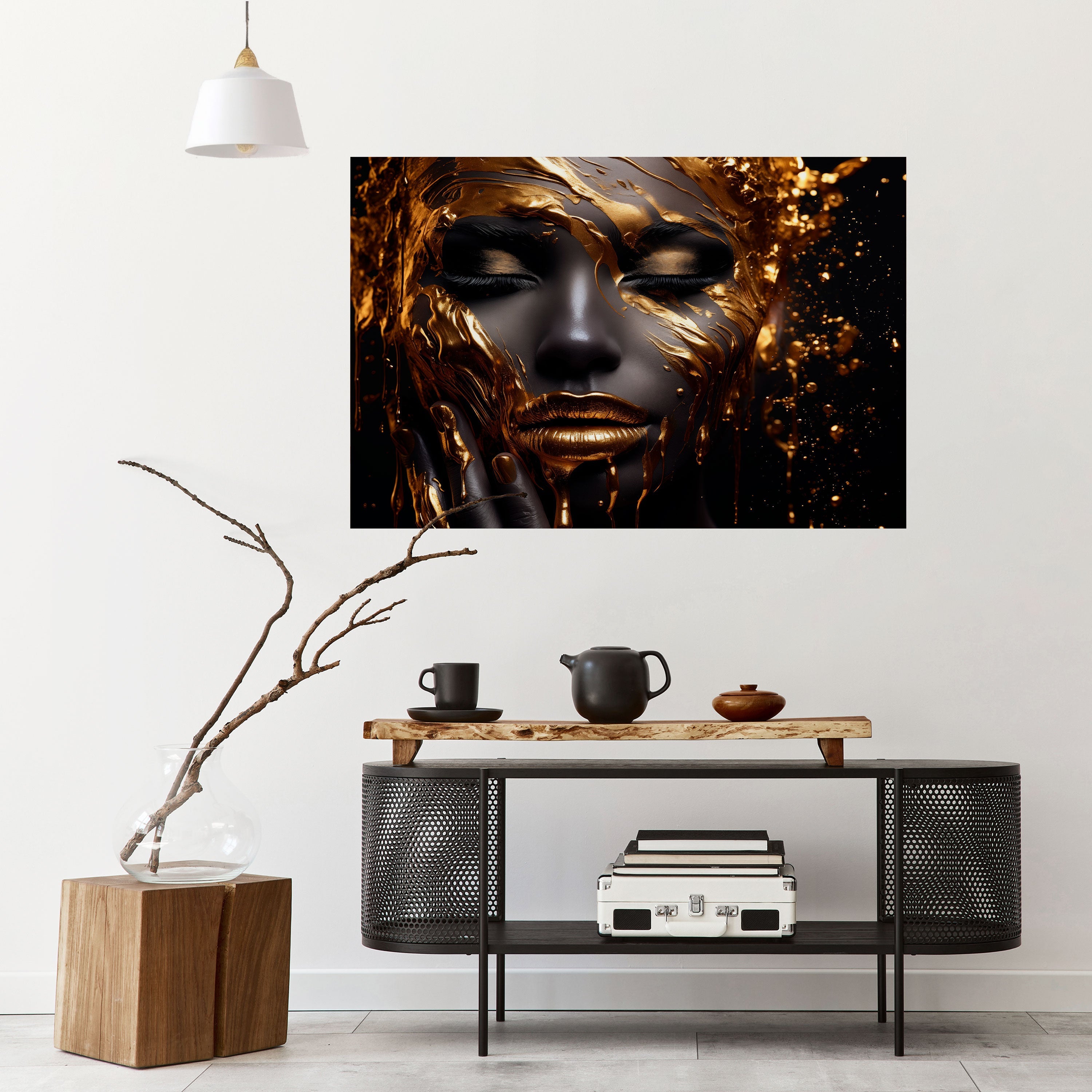 GOLDEN GODDESS Poster Horizontal Autocolante