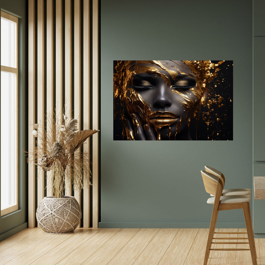 GOLDEN GODDESS Peel and Stick Horizontal Poster