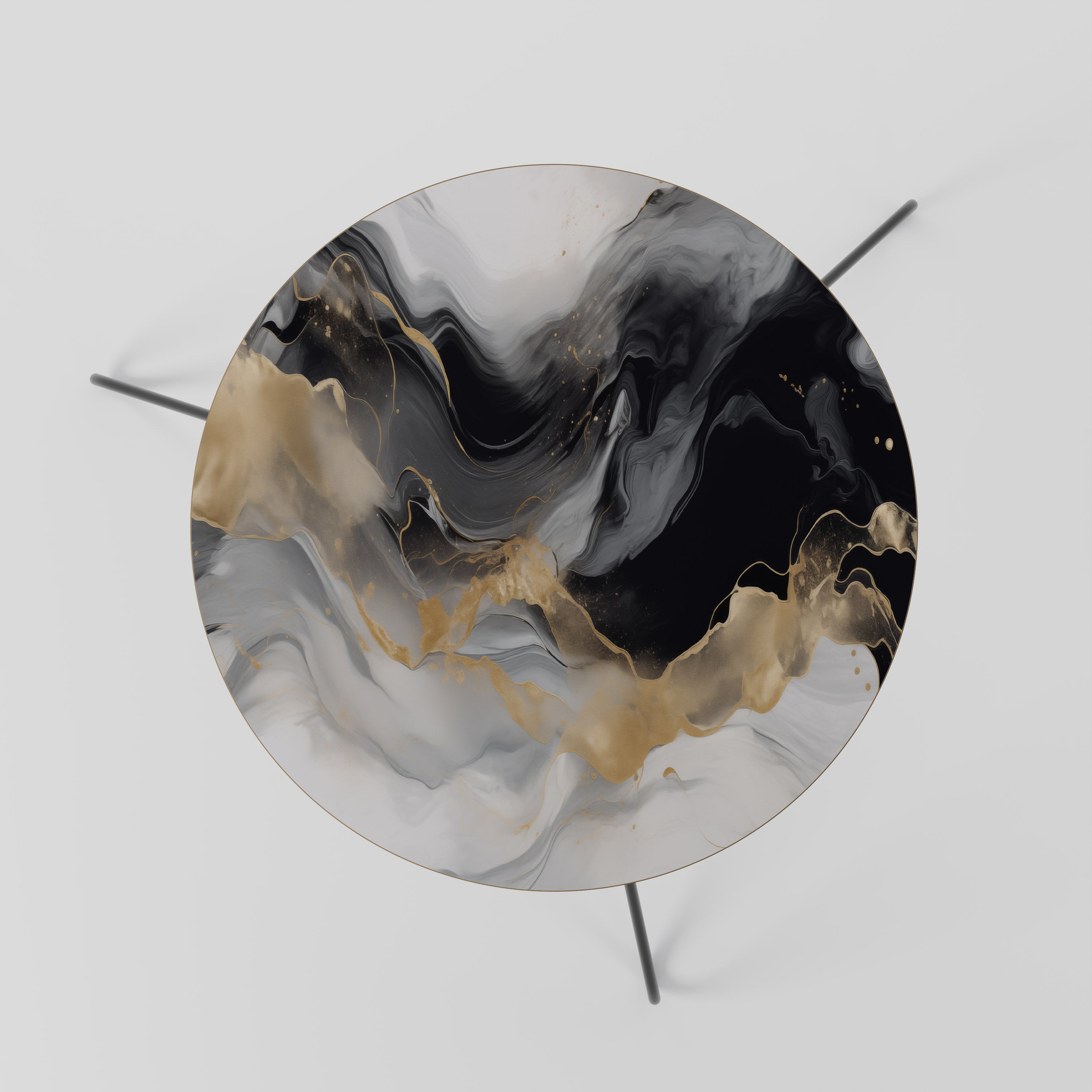 BLACK AND WHITE CONFLUENCE Mesa de Centro 60