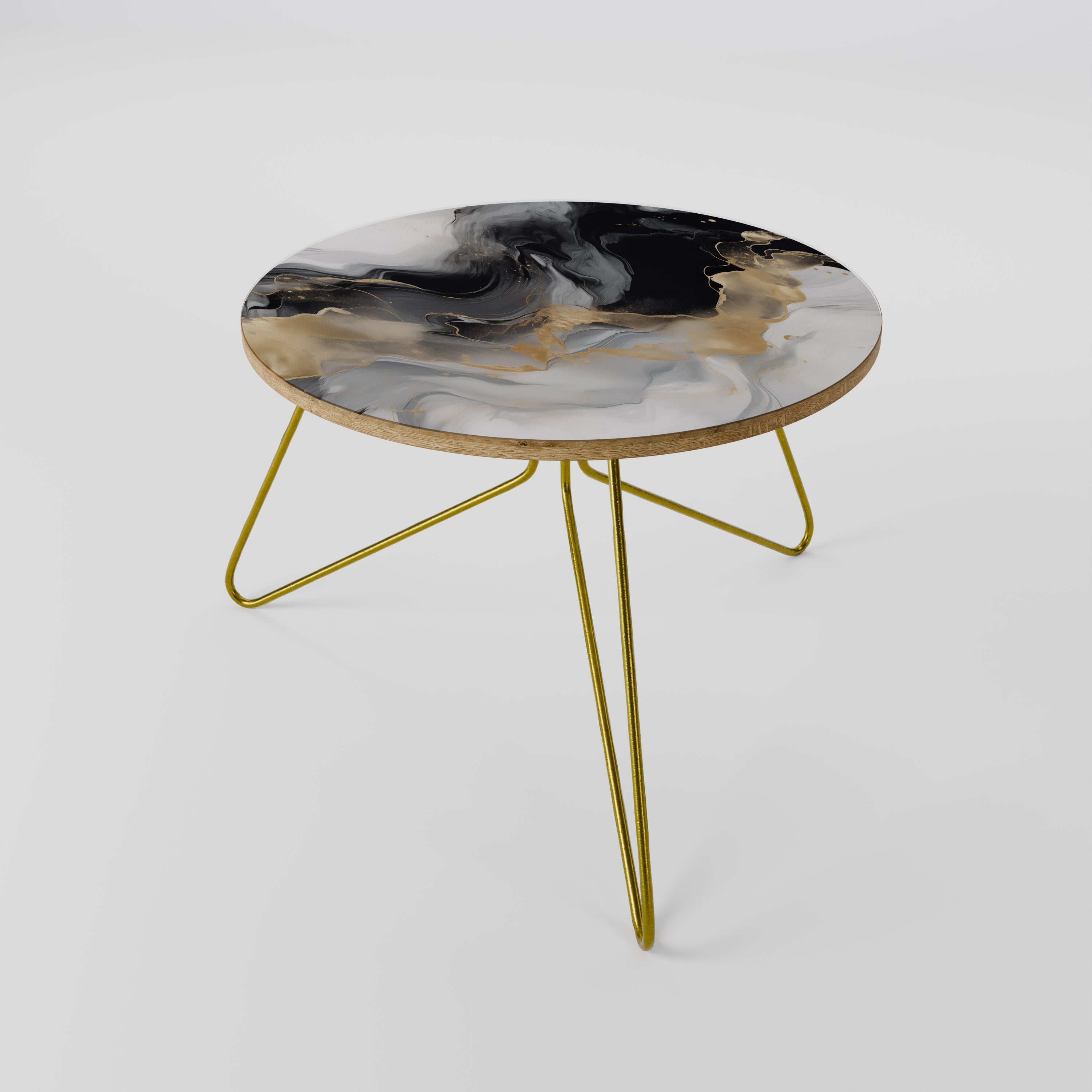 BLACK AND WHITE CONFLUENCE Mesa de Centro 60