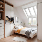 BLACK AND WHITE CONFLUENCE Poster Horizontal Autocolante