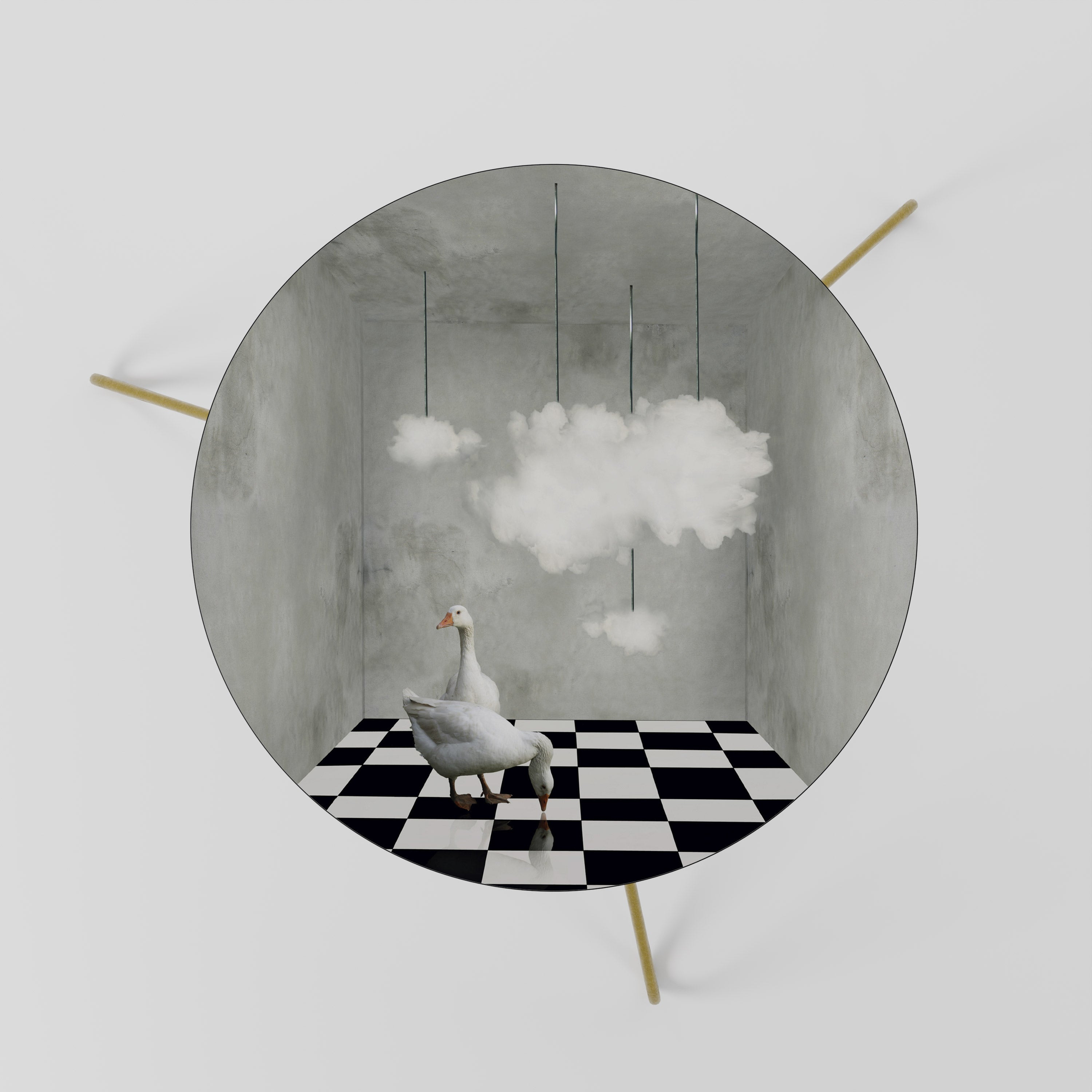 CHESS CLOUD SWAN Mesa de Centro 60