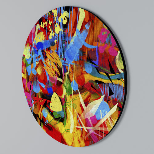 ABSTRACT RHAPSODY Arte de Parede Redonda