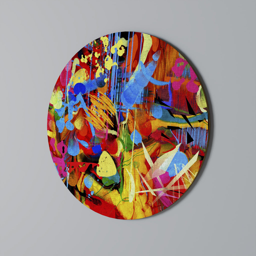 ABSTRACT RHAPSODY Quadro Redondo Decorativo