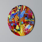 ABSTRACT RHAPSODY Quadro Redondo Decorativo