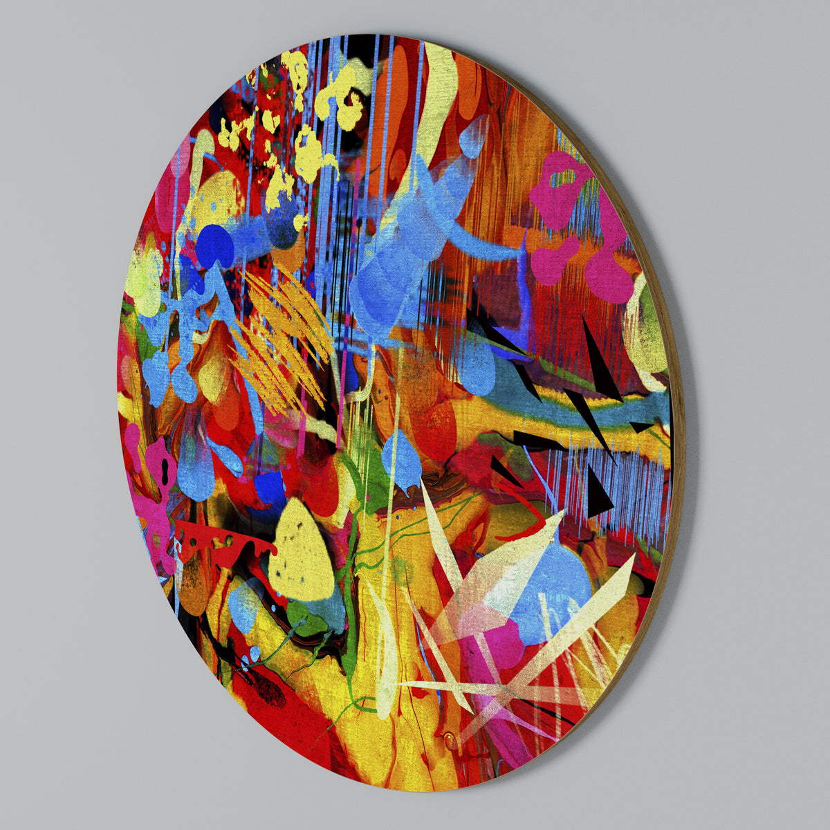ABSTRACT RHAPSODY Arte de Parede Redonda
