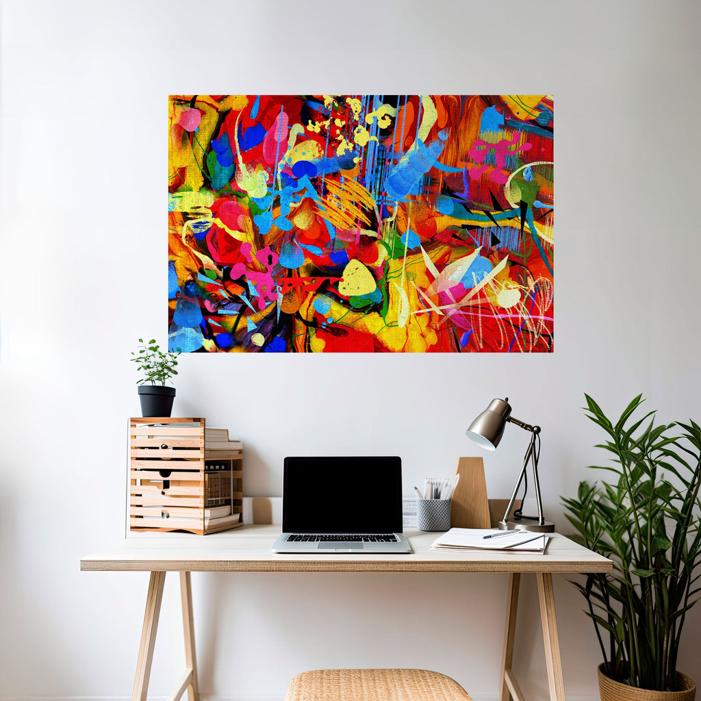 ABSTRACT RHAPSODY Poster Horizontal Autocolante