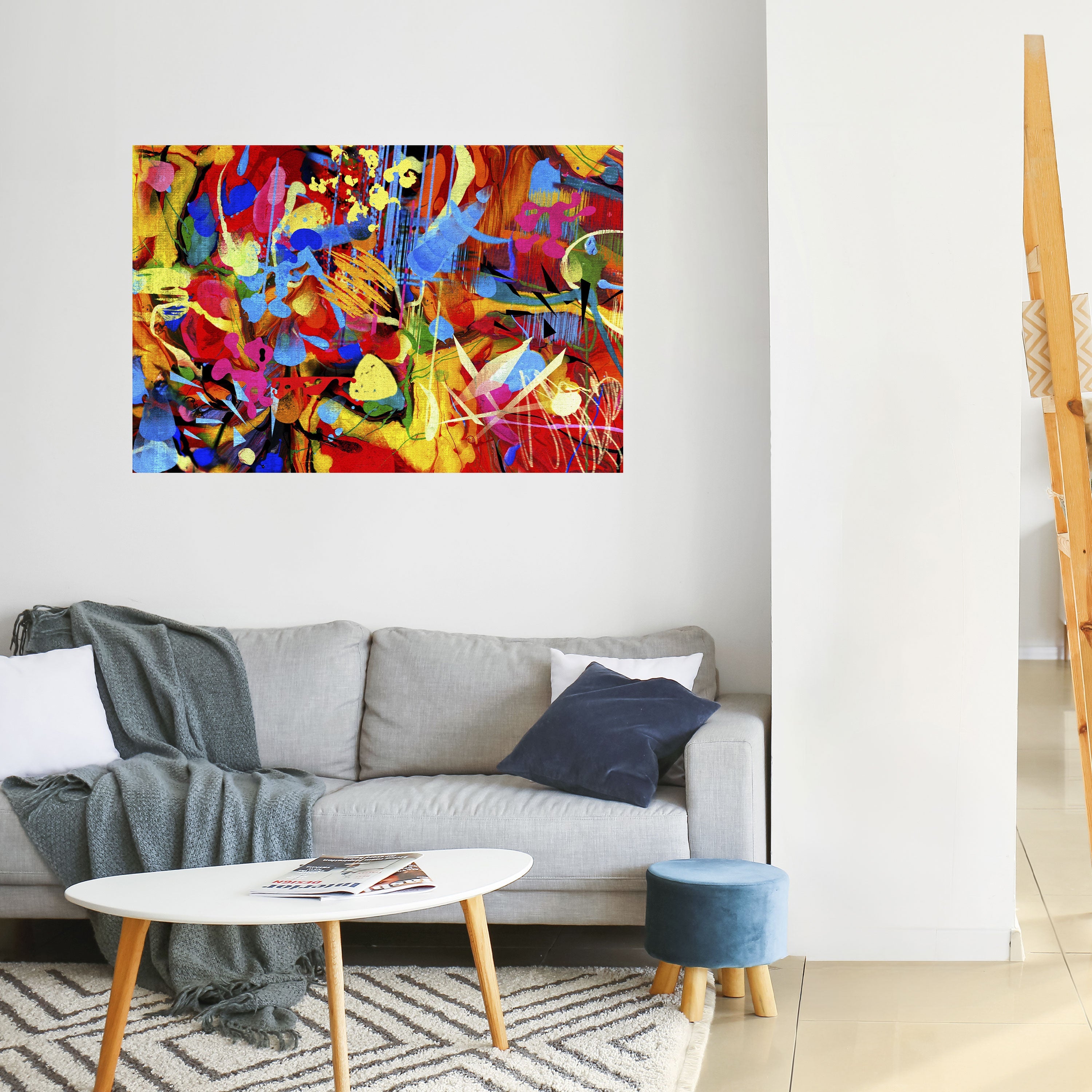 ABSTRACT RHAPSODY Poster Horizontal Autocolante