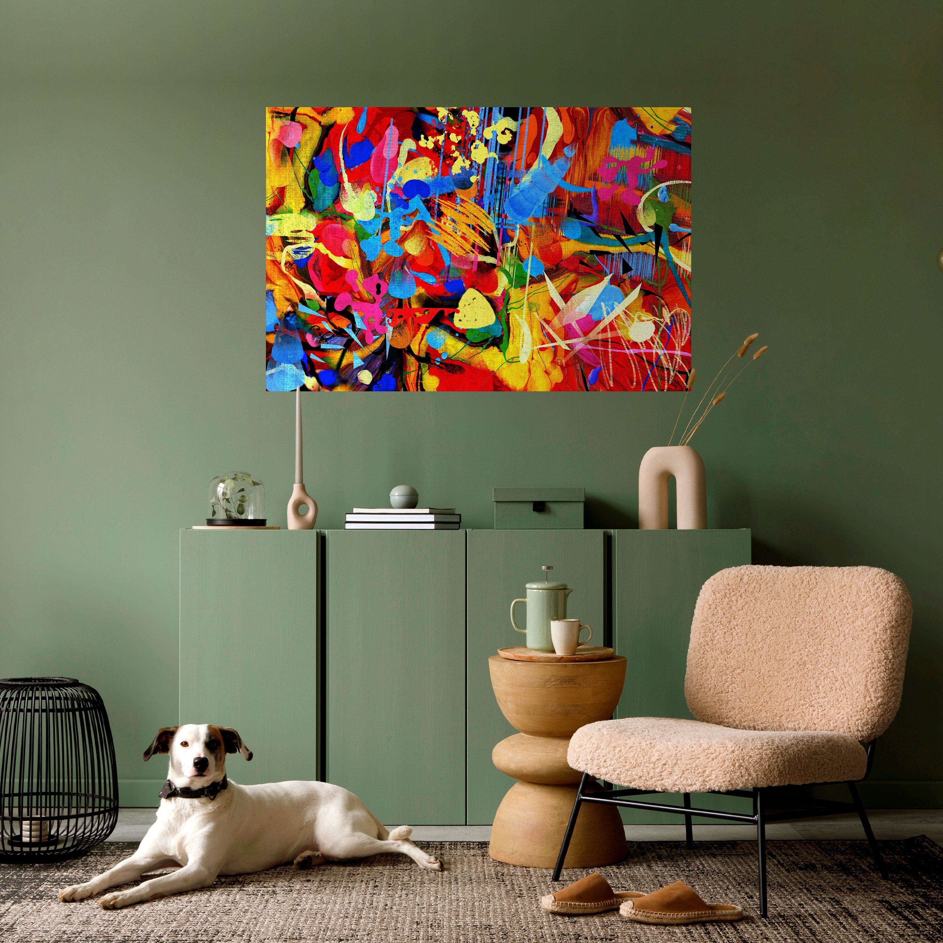 ABSTRACT RHAPSODY Poster Horizontal Autocolante