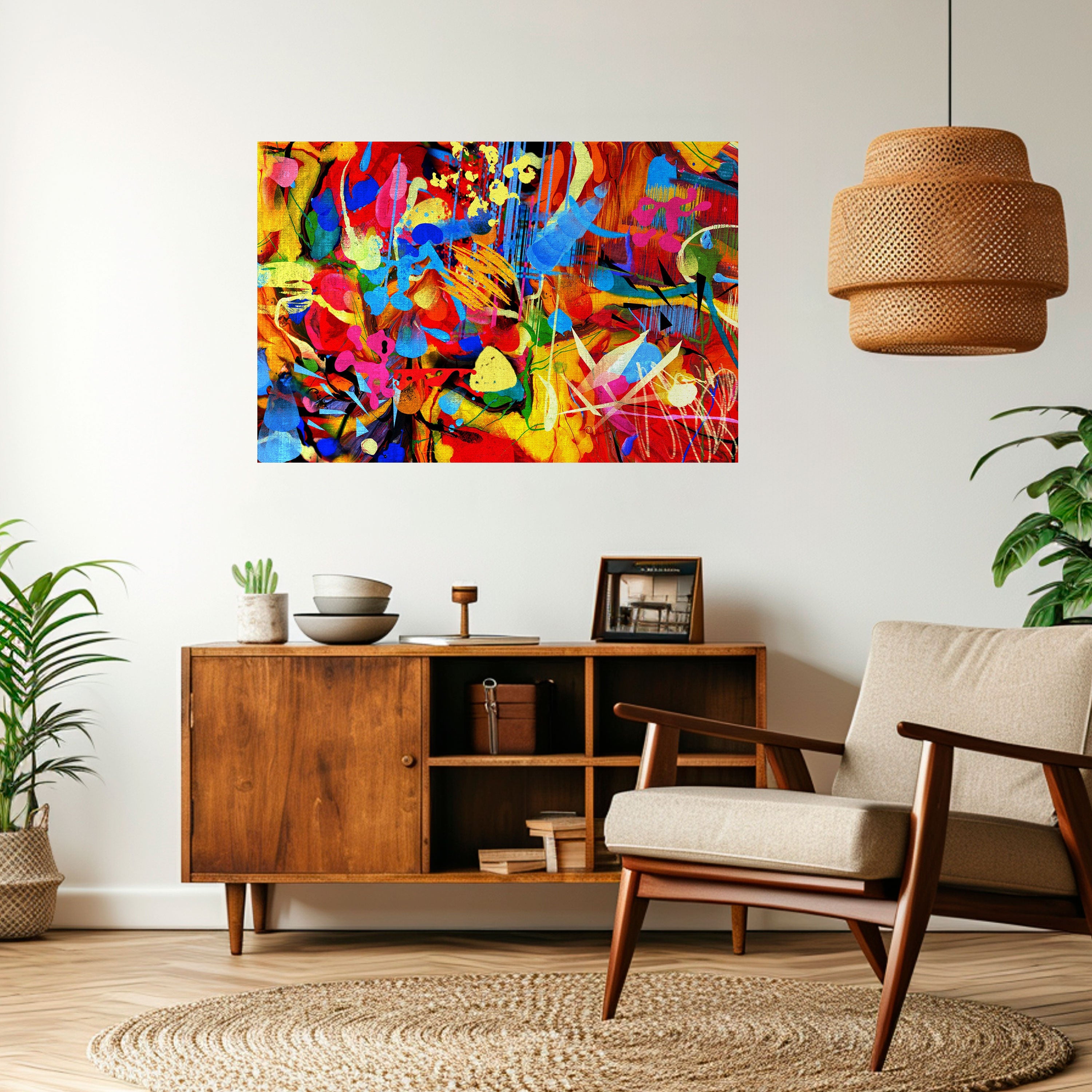 ABSTRACT RHAPSODY Poster Horizontal Autocolante