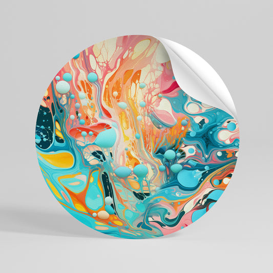 ARTISTIC ALCHEMY Autocolante Redondo Removível