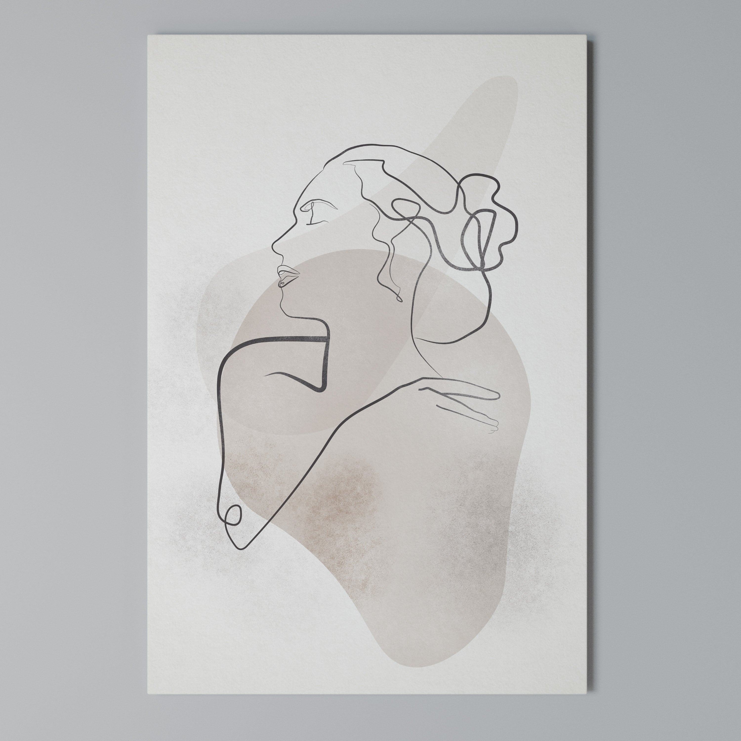 GRACEFUL LINES Quadro em tela vertical